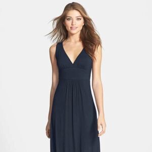 Loveappela Midnight Navy V Neck Jersey Max…